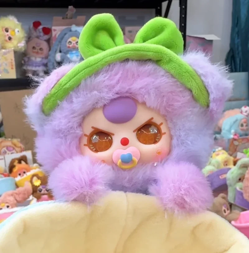 Genuine Baby Three Vinyl Face Doll Series Blind Box Trendy Hipster Toys Cute Three-Storage Basket Decoration Ideal Gift