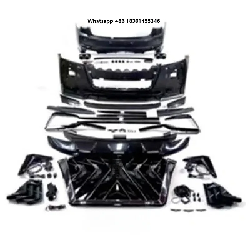 

For Old To New Upgrade Front Rear Bumper Side Skirt Auto Parts High Quality Simple Black Style Body Kit