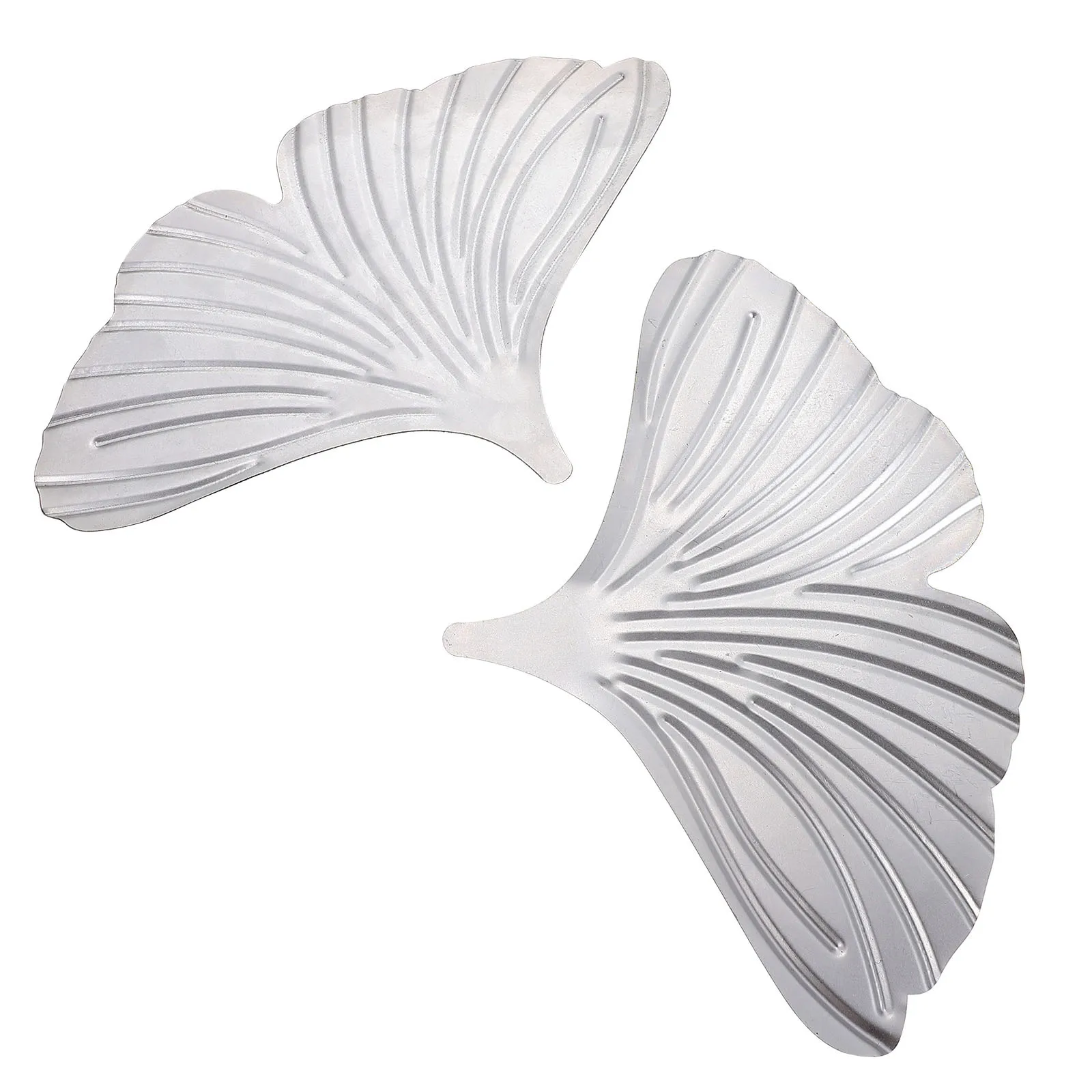 2 قطعة أوراق الجنكة الحديد الديكور غرامة الحرفية قوي عرض مكتب لغرفة المعيشة غرفة نوم الرف جمع #1