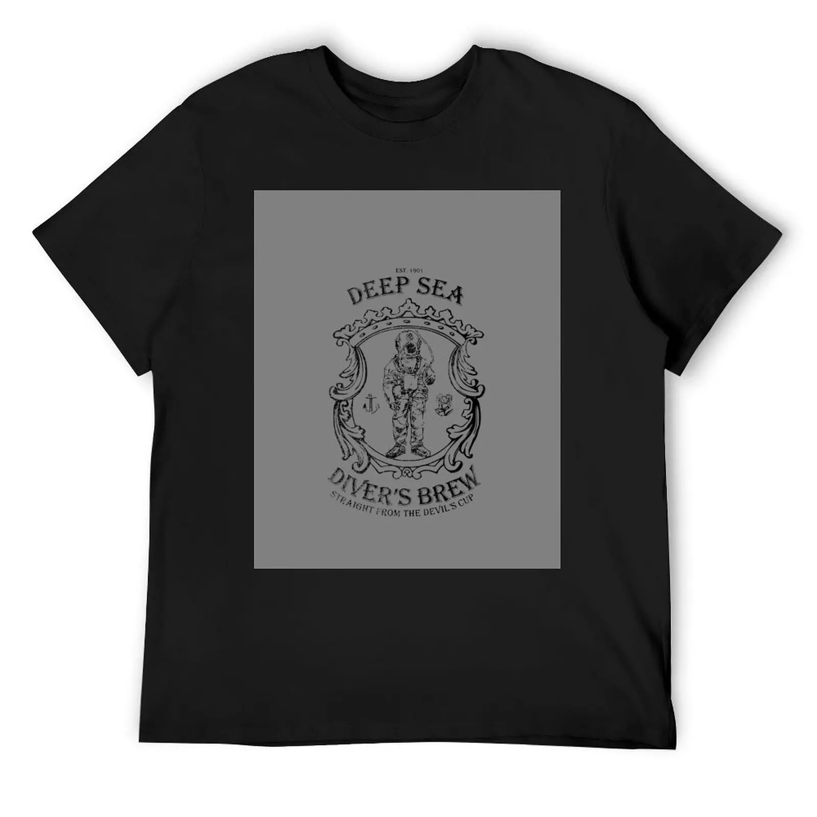 Deep Sea Diver's Brew Est.1901 (distressed) T-Shirt cute clothes plain tees oversized t shirts for men