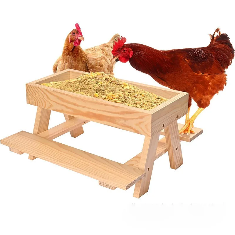 

Handmade feeding device, suitable for wild birds, ducks and squirrels. DIY metal-bottom outdoor feeding station
