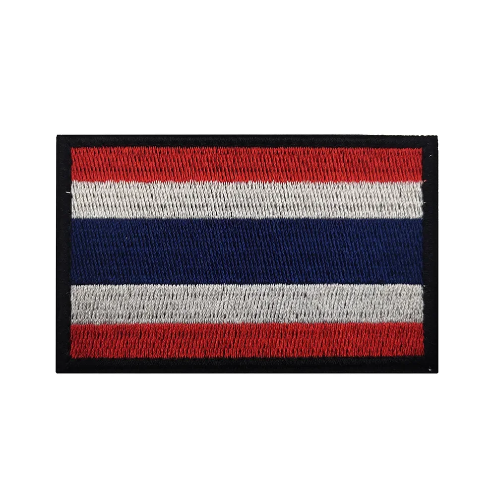 Parche bandera Tailandia PVC 3D – Adhesivo para mochila o chaleco táctico - imagen 3