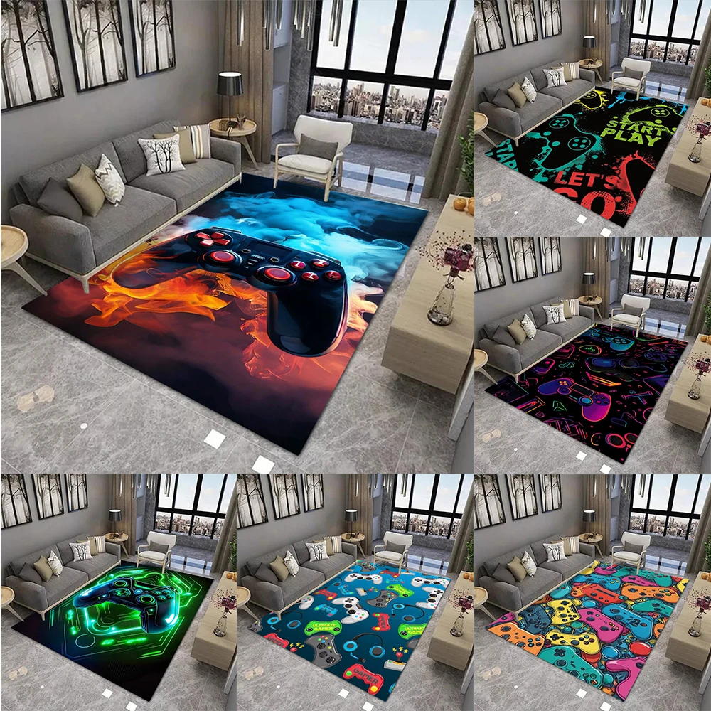 

Game Controller Design Carpet for Living Room Modern Home Decoration Sofa Tea Table Large Rug Washable Bedroom Bedside Floor Mat