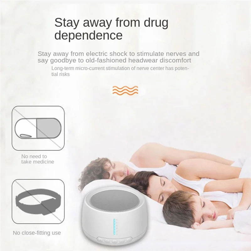 B03B-White Macchina per il rumore Altoparlante compatibile con Bluetooth Altoparlante con temporizzazione ricaricabile per il sonno del bambino adulto