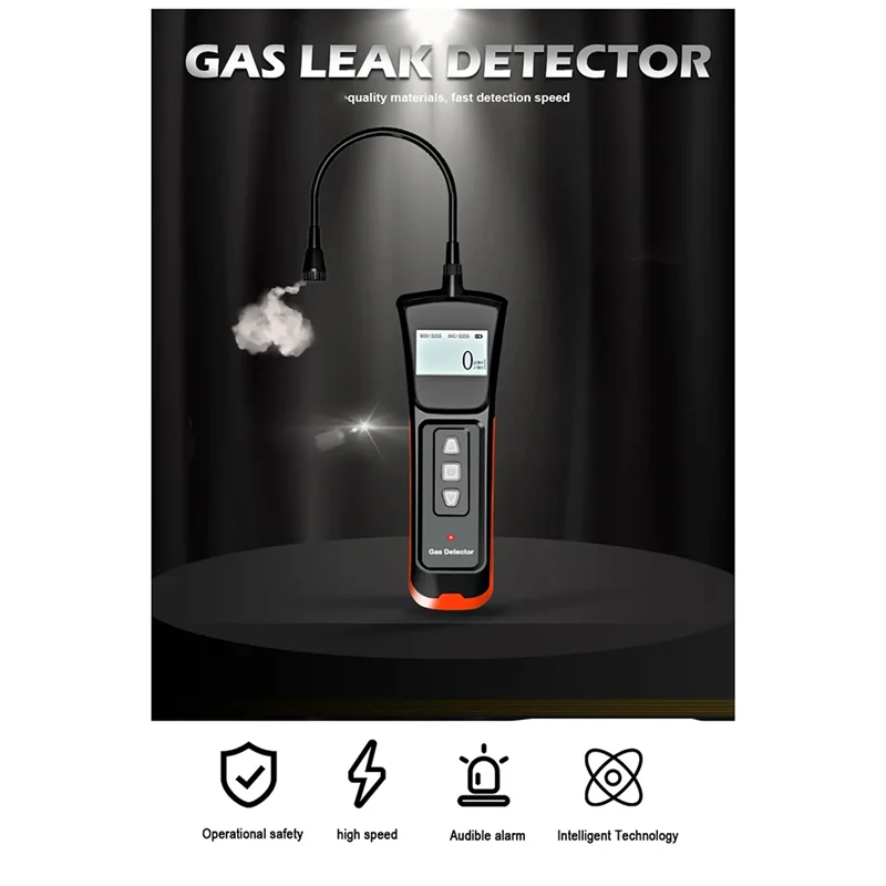 

AT05-Automatic Alarm Gas Leak Detector Methane Gas Natural Gas Liquefied Petroleum Gas Combustible Gas Flammable Gas Tester