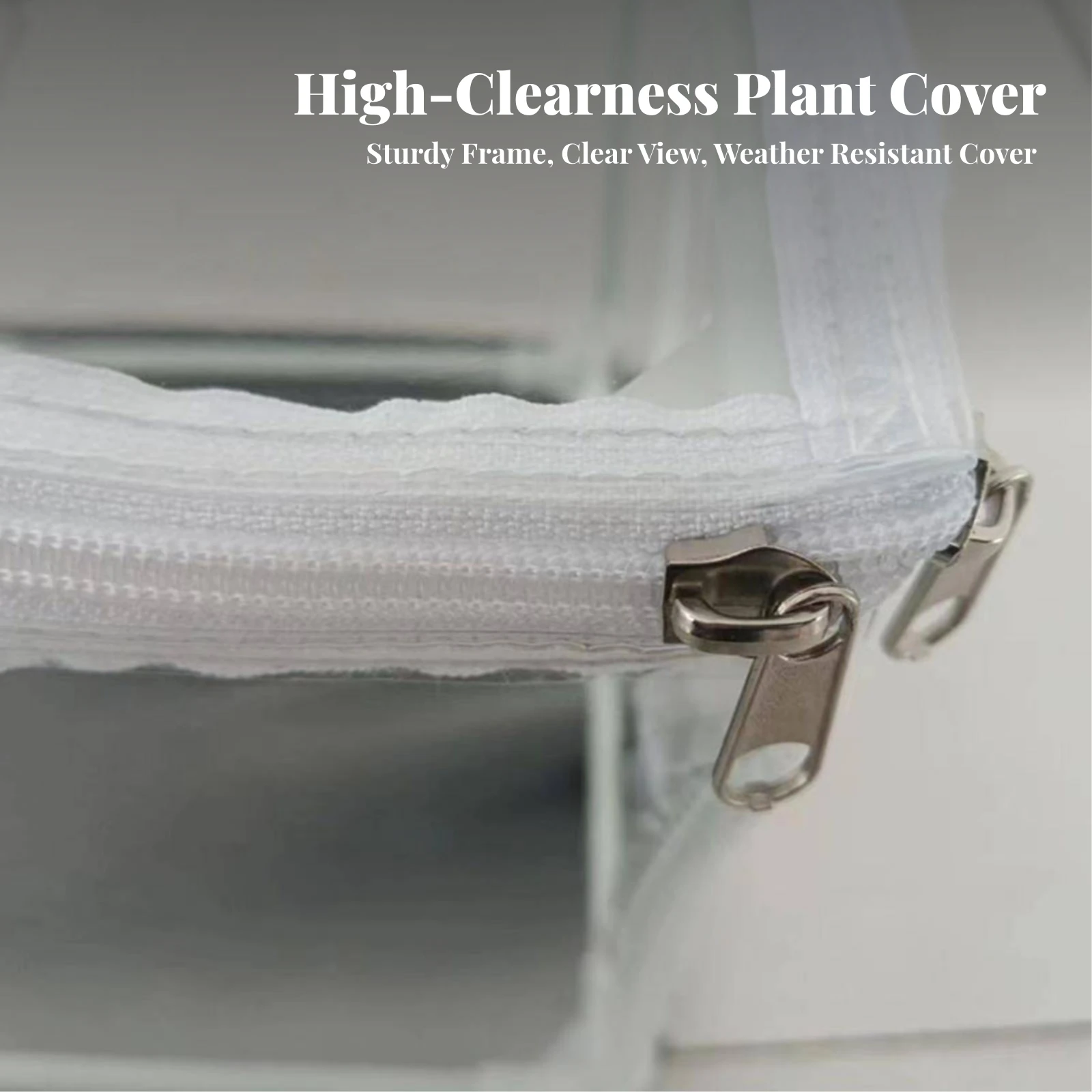 Compact Plant Greenhouse with PVC Cover Sturdy Portable Plant Shelter with Front Opening Door Indoor Outdoor Grow House With