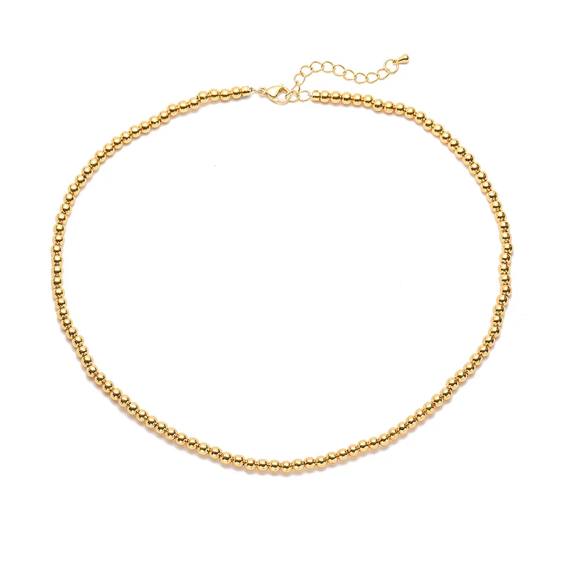 سوار من الخرز باللون الذهبي للنساء ، قلادة كبيرة مستديرة مطرزة بالخرز ، سلسلة مجوهرات يدوية الصنع ، موضة جديدة ، تخفيضات كبيرة