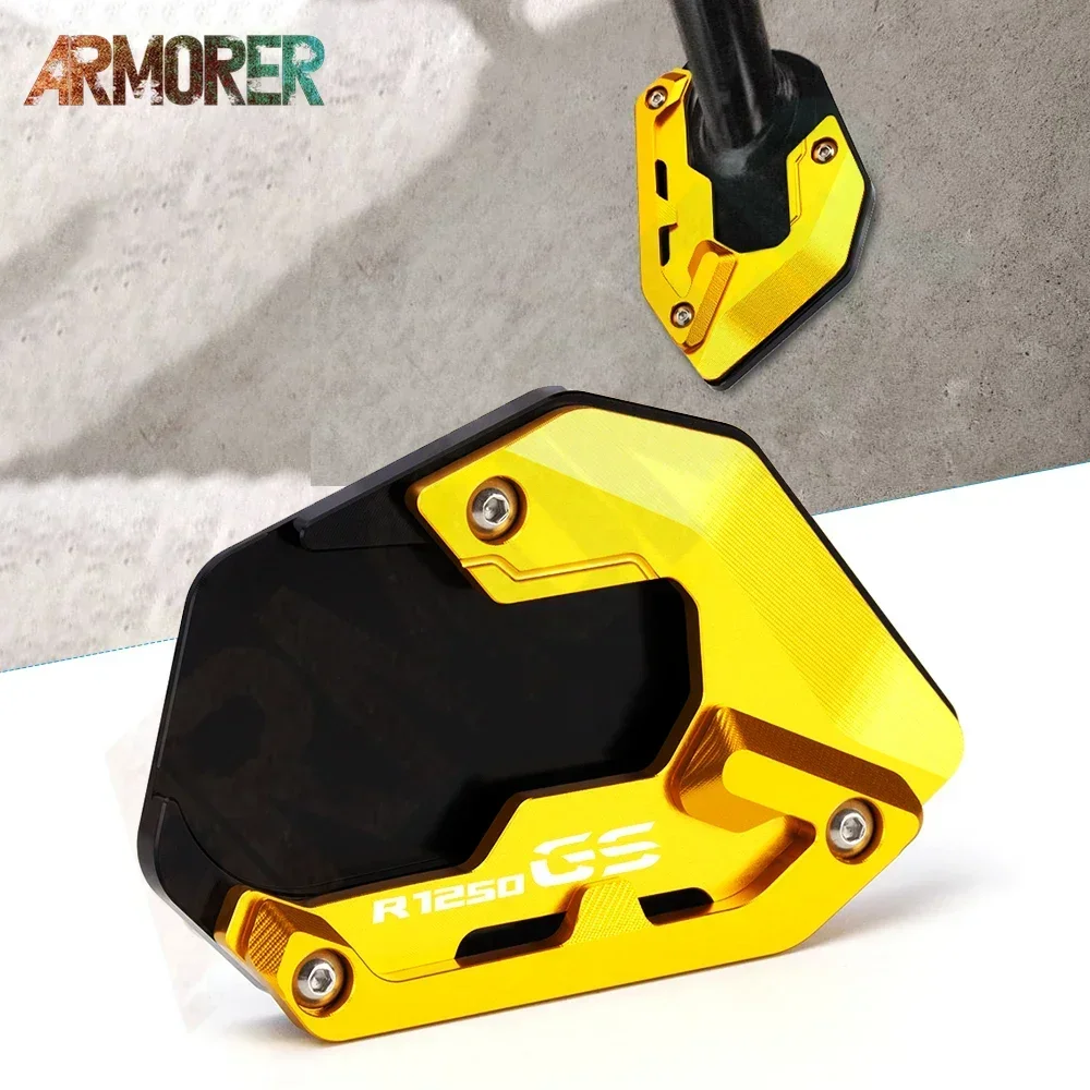 

Motorcycles Accessories Foot Kickstand Side Stand Low Suspension Enlarge Extension Pad For BMW R1200 GS ADV R1250GS Adventure
