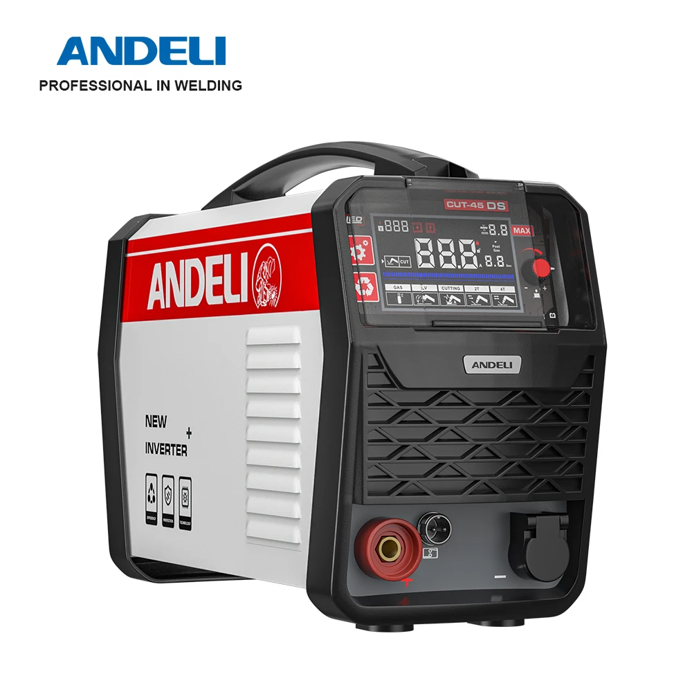 ANDELI 110/220V Plasma Cutter IGTB Inverter HF Contact Cutting Plasma Cutting Machine for Metal Steel Up To 15mm