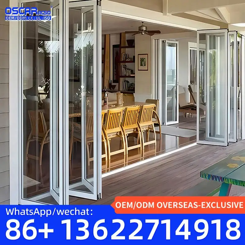 باب أكورديون عالي الوظائف قابل للتخصيص مثالي لمساحات المكتب في مصنع أوروبا باب قابل للطي #3