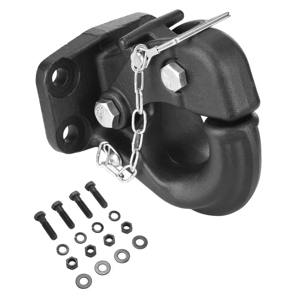 

Приемник сцепных сцепных прицепов Pintle для кольца Lunette от 2 до 5 дюймов, 30000 фунтов