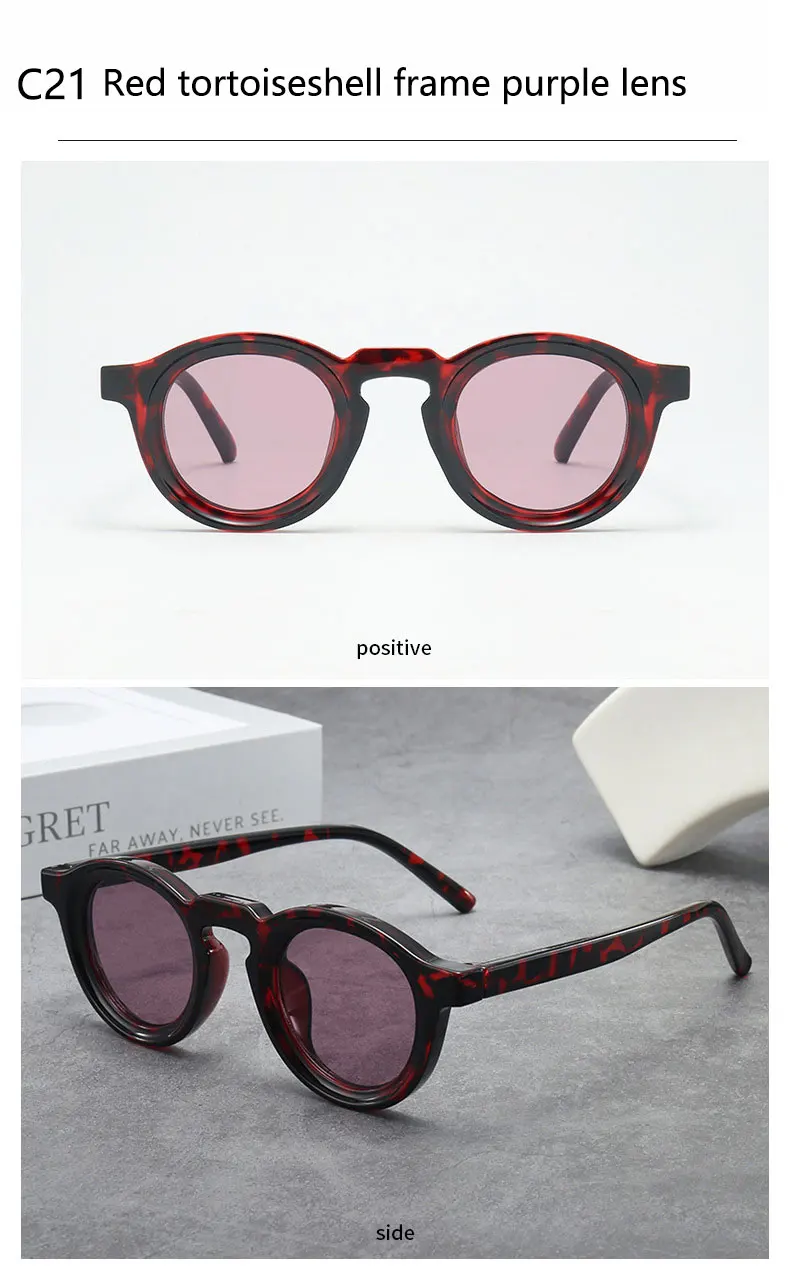 2025 Retro-Sonnenbrille mit dickem Rahmen, ovale Sonnenbrille für Herren, amerikanischer Stil, graue Brillen, Retro-Leopardenmuster-Brille, UV400-Rezept – Detail 32