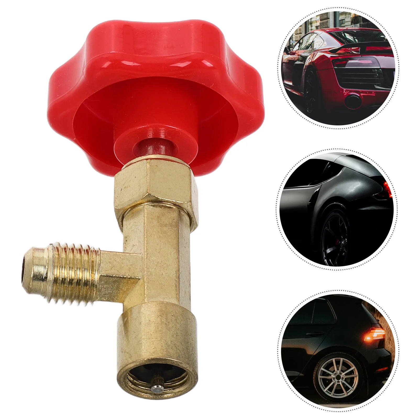 

Refrigerant Valve Air Conditioning R134a R410A Charging Control Valves Safety Adapter Tool