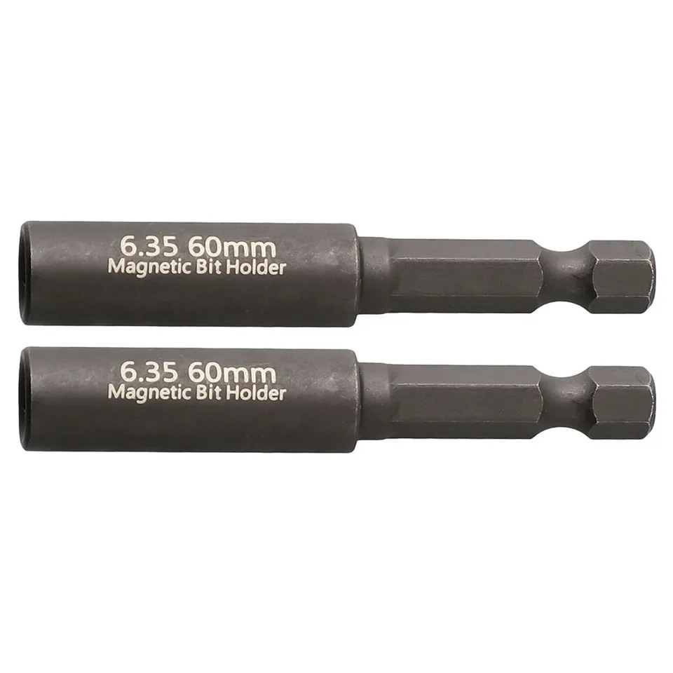 2/5pcs 1/4In Hoofd Verlengstuk Schroevendraaier Magnetische Overdracht Verlengstuk 60mm Voor Boor Schroevendraaier Batch hoofd Power Tool