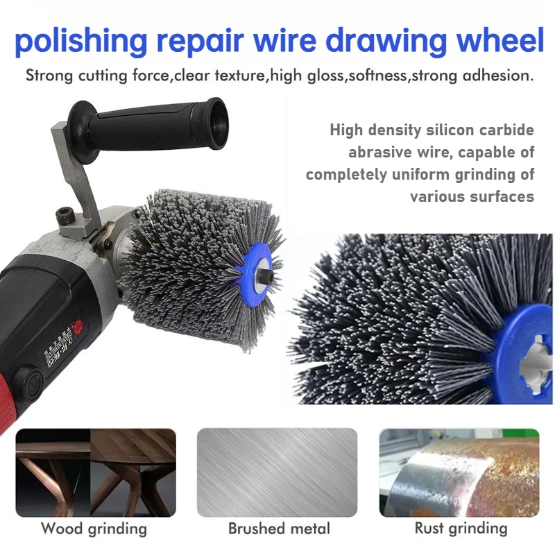 

Multi functional silicon carbide abrasive wire angle grinder accessories, wood polishing, polishing repair wire drawing wheel