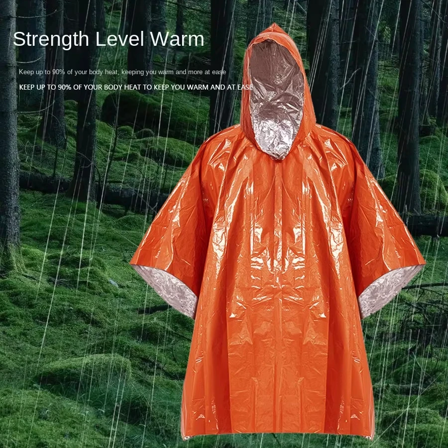 

Outdoor Portable First Aid Raincoat Long Reflective Windproof Emergency Cycling Cycling Hiking Multifunctional Thickened