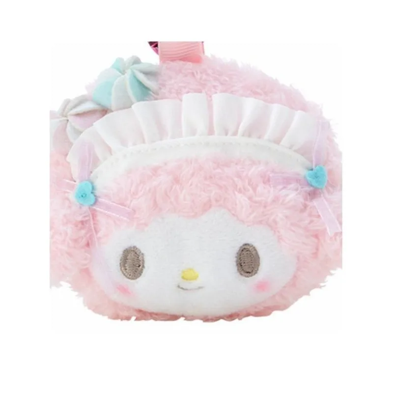 

Kawaii Sanrio Children Cartoon Cute Hair Band Diagonal My Melody Cross Storage Bag Furry Makeup Bag Coin Purse Gift for Kids