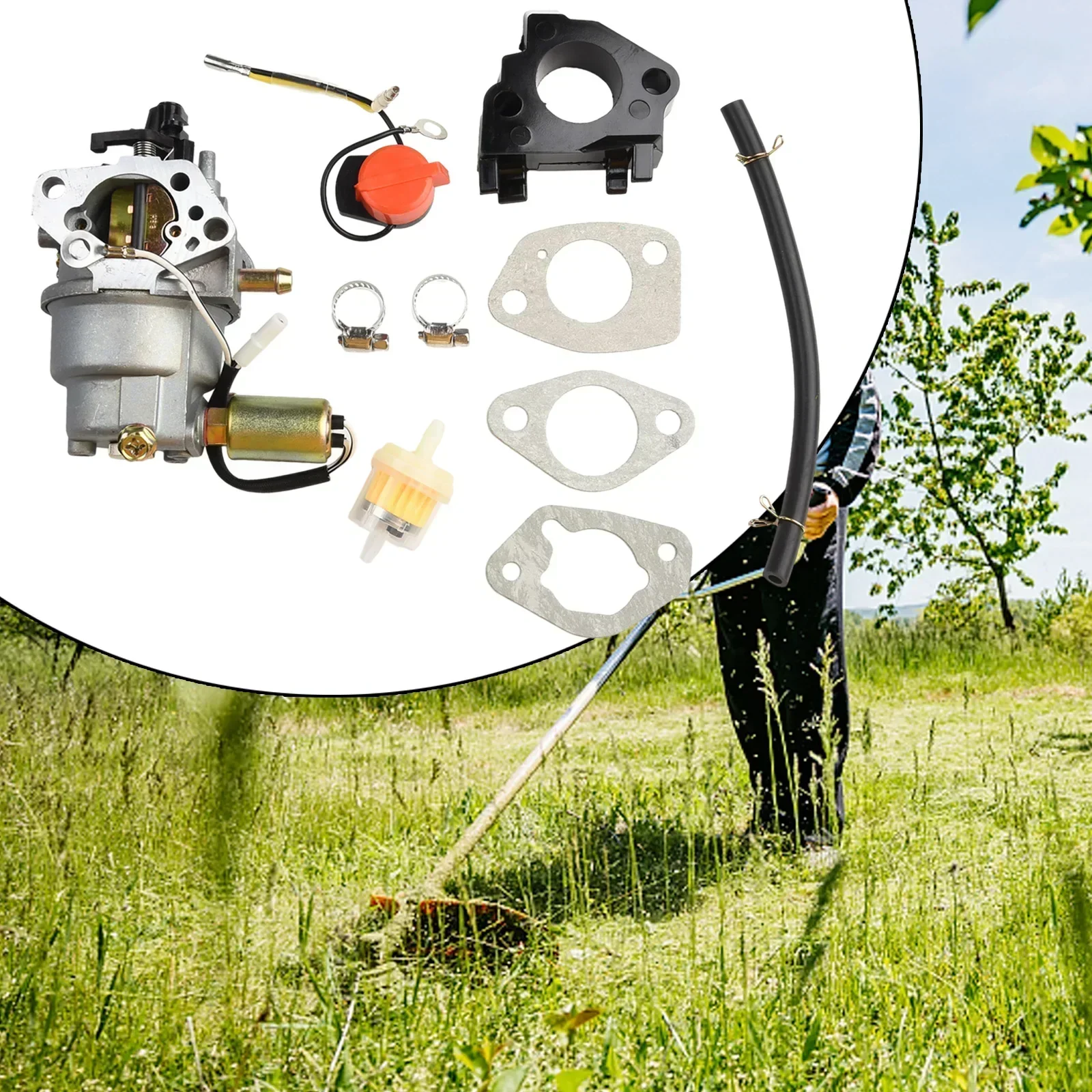 

1 Set Carburetor Home Garden Accessories Carburetor Clips Filter Gasket Lawn Mower Parts Part Number 993 00170A