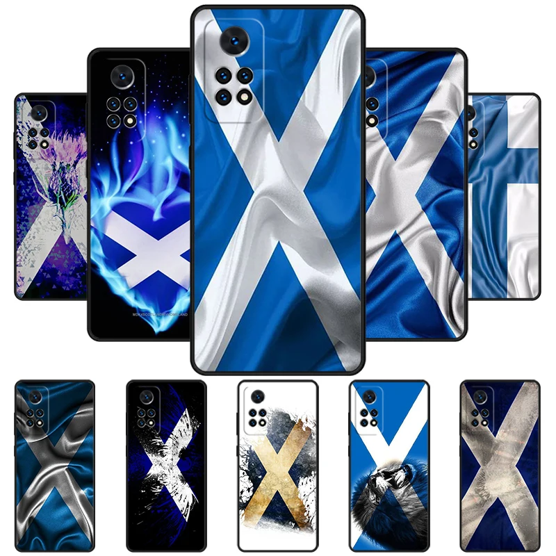 Scottish Silk Flag printed Phone Case For Redmi Note 11 EPro 11S 10T 9S Promax 8 Pro Xiaomi Mi 11 12X 12S Ultra Cover