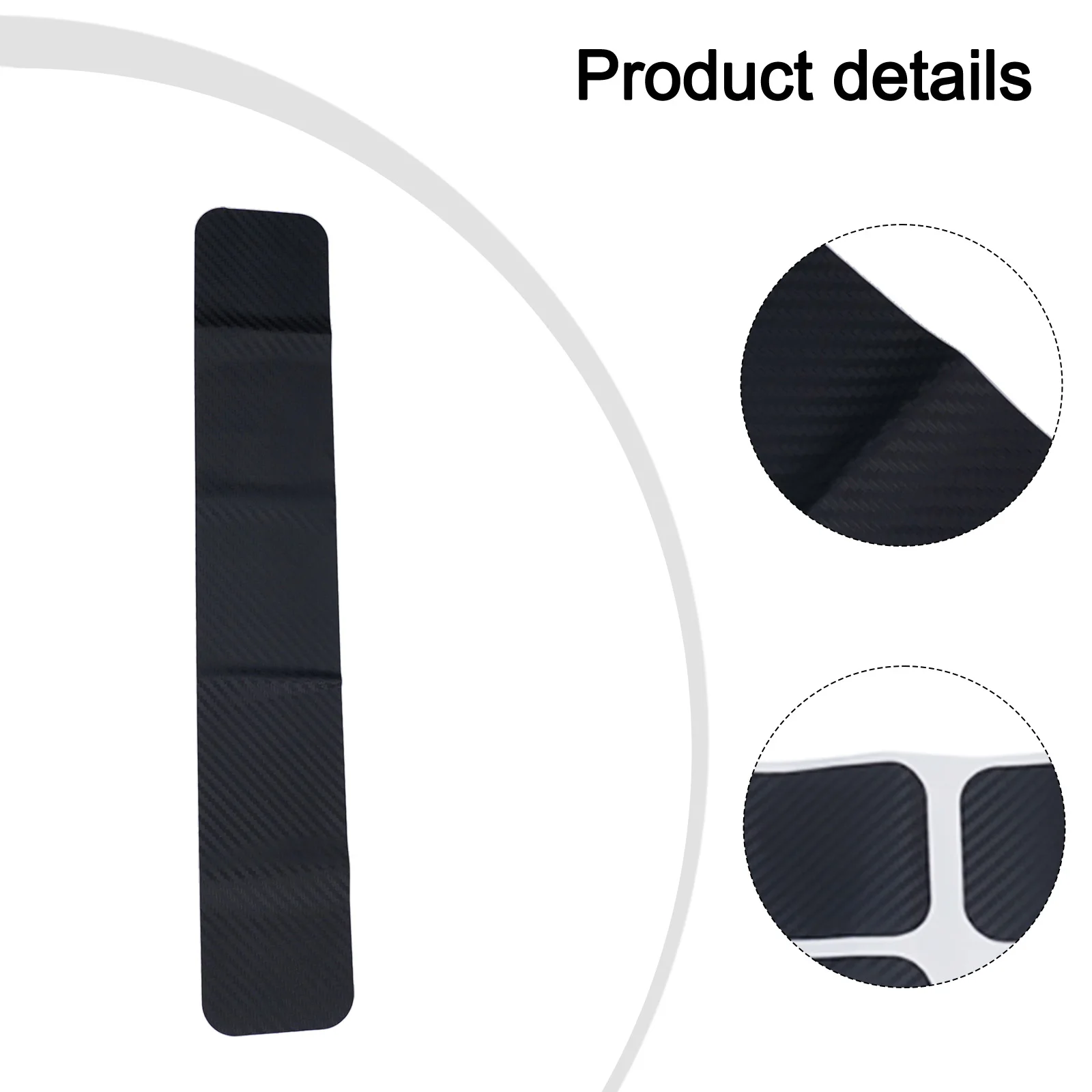 4pcs Anti-scratch Sticker 60*6.8*2cm Carbon Fiber Texture Door Sill Anti-scratch Cover Scuff Covers For Rear Sills