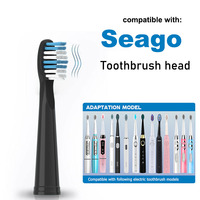 Toothbrushes Heads for Seago Electric Toothbrushes E1/E2/E3/E4/E5/E6/E7/E8/E9/SG2303/SG575 UV Sterilization Vacuum Packing