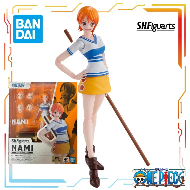 Autêntico bandai shf móvel amanhecer de aventura por munch d. Luffy anime figura de ação modelo brinquedos modelo meninos brinquedos presentes para meninos