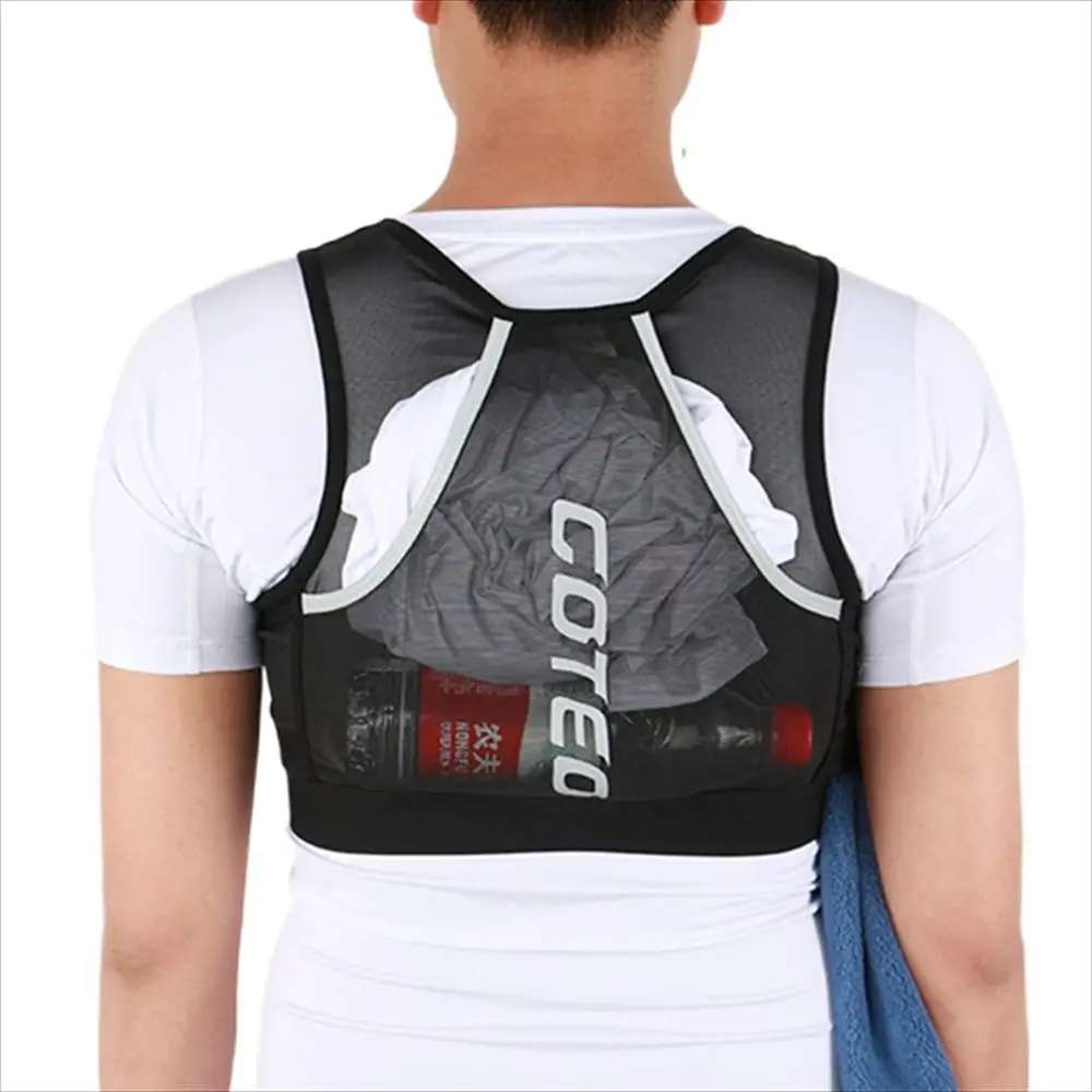 

Reflective Men Women Large Capacity Running Jacket Marathon Vest Bags Running Backpack Running Storage Bag Running Chest Pack