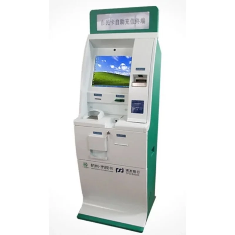 آلة بيع تذاكر اليانصيب كشك ، الدفع ، الخدمة الذاتية ، شاشة LCD تعمل باللمس ، محطة ATM