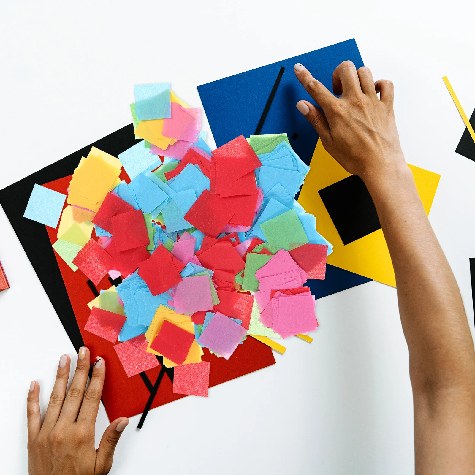 

1 Bag Square Tissue Paper Craft Sheets Confetti For Diy Party Balloon Filling Scrapbooking Gift Wrap Decoration Art Supplies