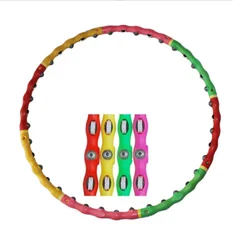 2024 New Design Double Row Magnet  Massage Hula Fitness Hoops  Sports  Hula Rings Hoop