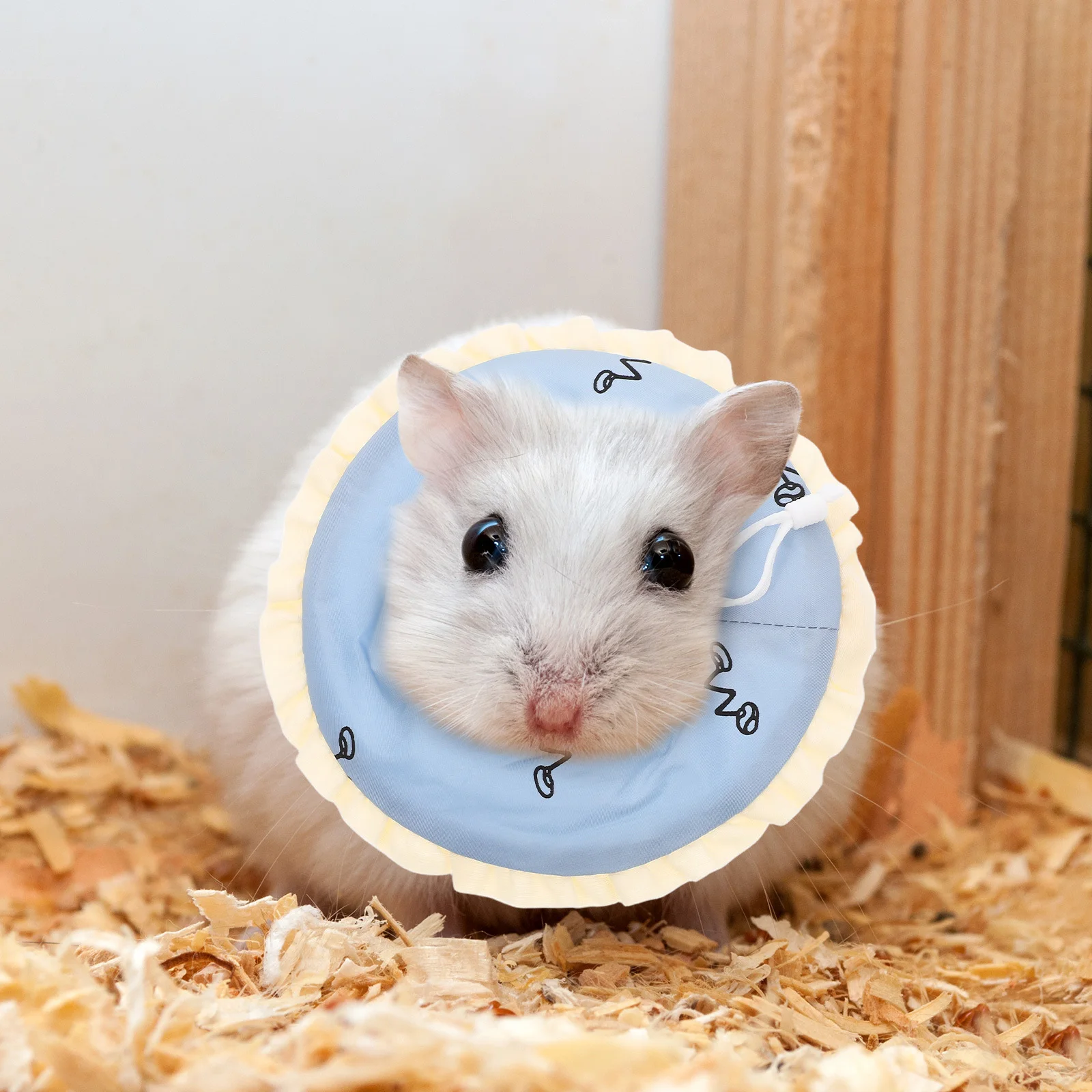 

Breathable Guinea Pig Collar Soft Anti-Licking Adjustable Recovery L Size Pet Protection Guinea Pig Cones After Surgery