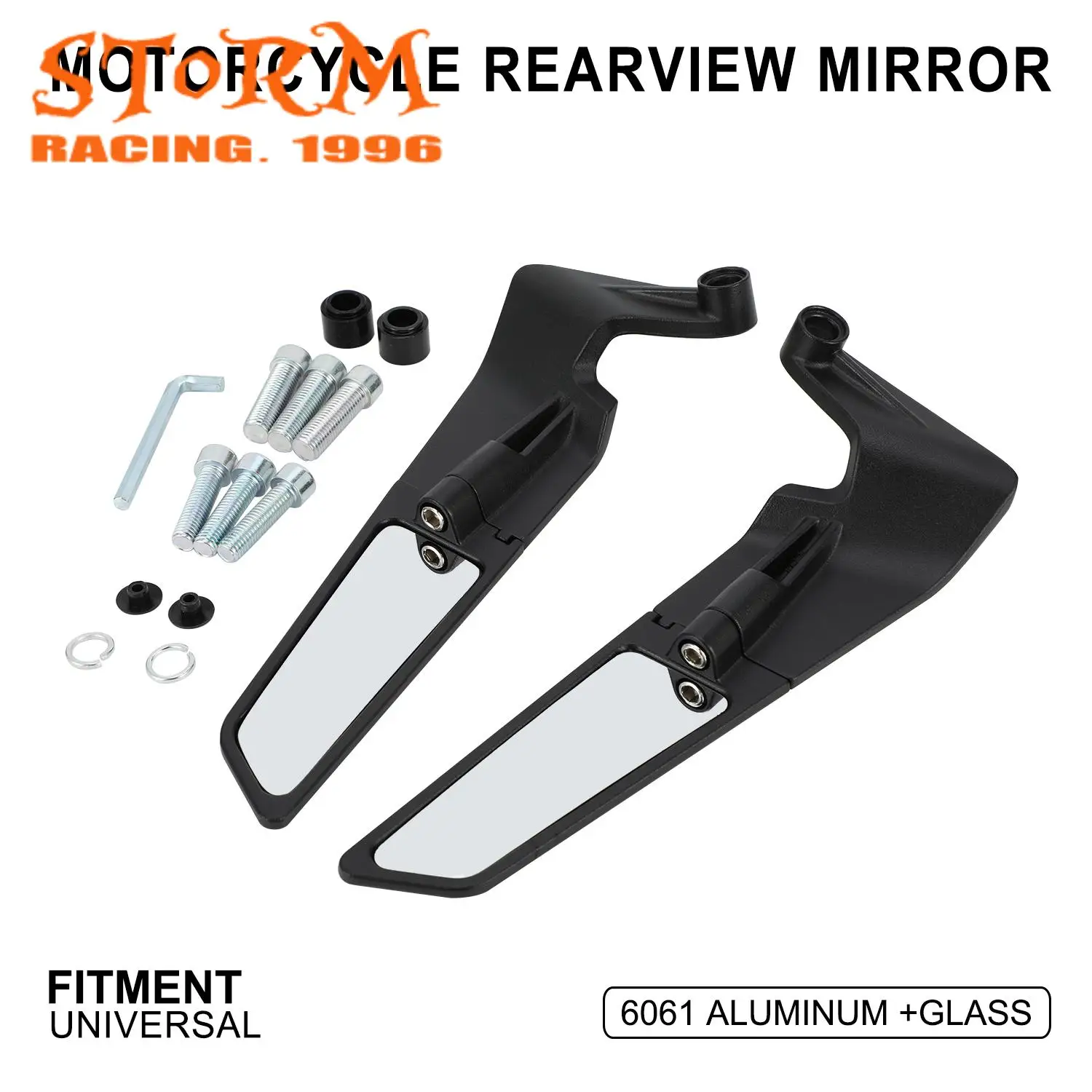 

Motorcycle Wind Wing Adjustable Rotating Rearview Mirror Universal For Suzuki GSX Honda CBR Kawasaki YAMAHA YZF Dirt Pit Bike