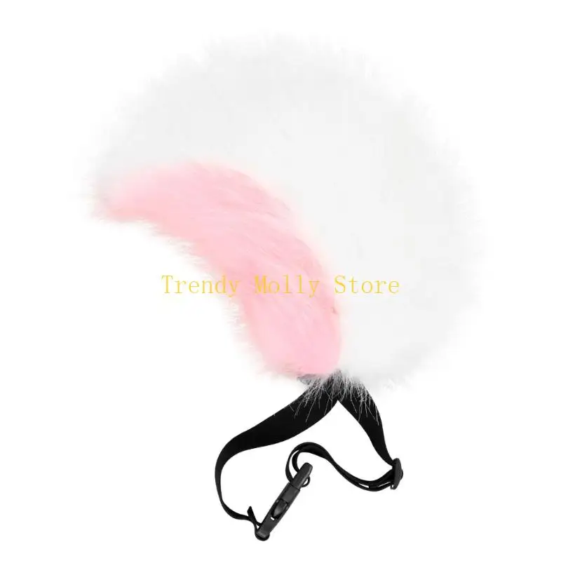 N5KB Plush Tail Phụ kiện trang phục tiệc Halloween để nâng cao trang phục