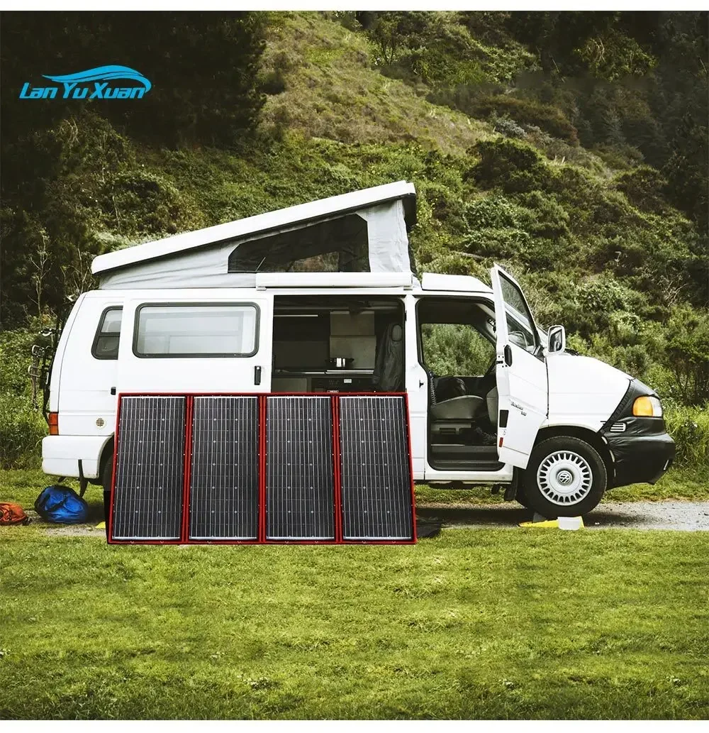 300W 12V/18V Painel solar portátil dobrável flexível monocristalino de alta eficiência para Powerbank/caravana de acampamento/barco/carro