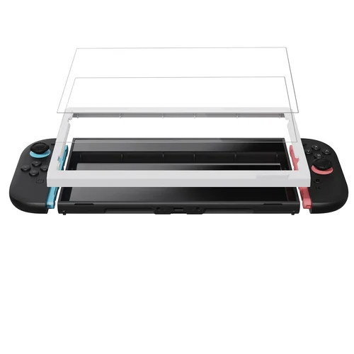 Imagen 1 del producto Savage Raven by Skull & Co. Protector de pantalla Película de vidrio templado con posicionador Marco EZ-Align para Nintendo Switch 2 (paquete de 2)