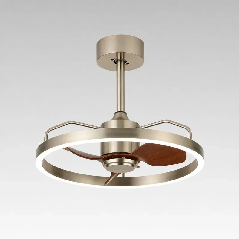 Bauhaus Silent LED Ceiling Fan Light Eye Protection Lamp for Dining Room Bedroom Study
