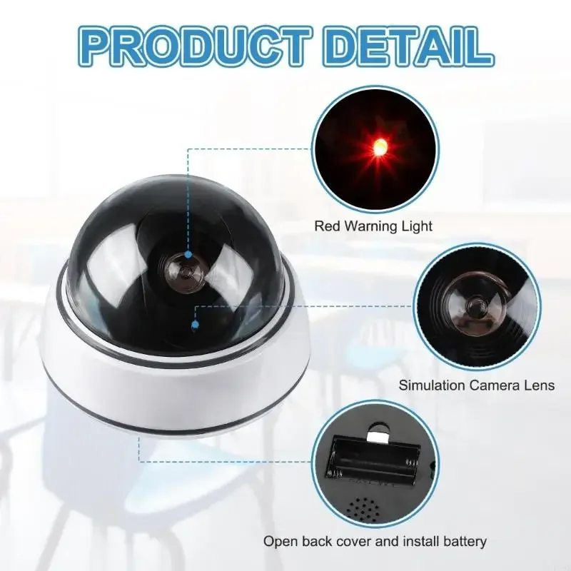 

Simulated Dummy Security Camera Fake Surveillances Monitor With Realistic Appearance For Indoor Outdoor Home Office Use 896C