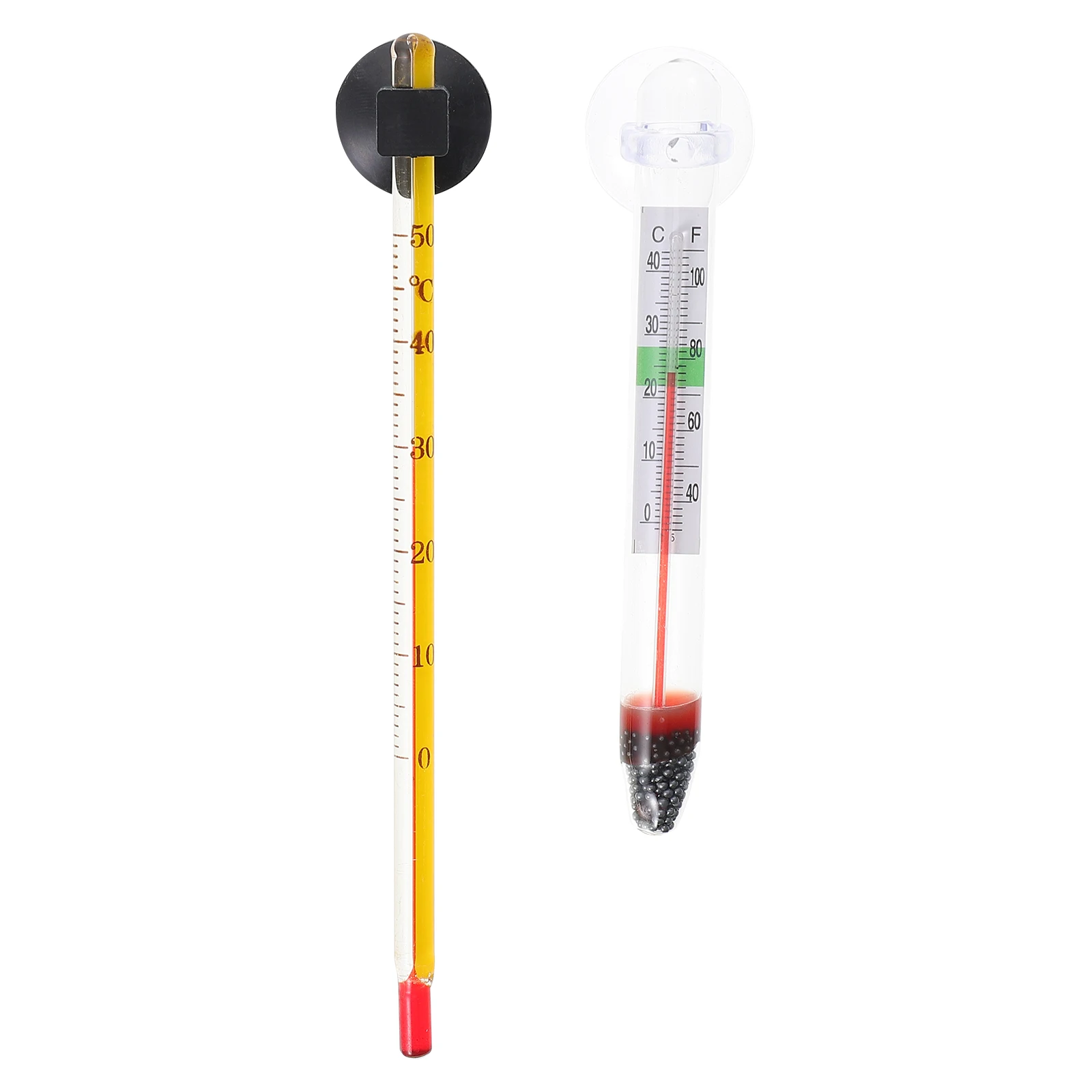 

4pcs Digital Fish Tank Thermometer Aquarium Suction Cup Temperature Gauge Water Clear Scale Simple Convenient Read