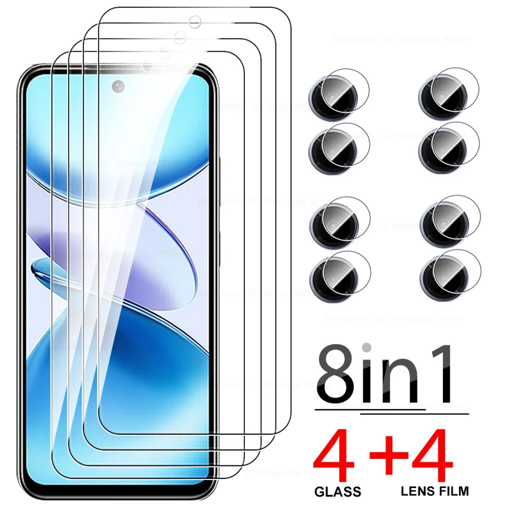 8IN1 HD Tempered Glass For Infinix Smart 9 Screen Protector Smart9 Camera Film For Infinix Smart 9 4G 6.7 inch Protective Glass