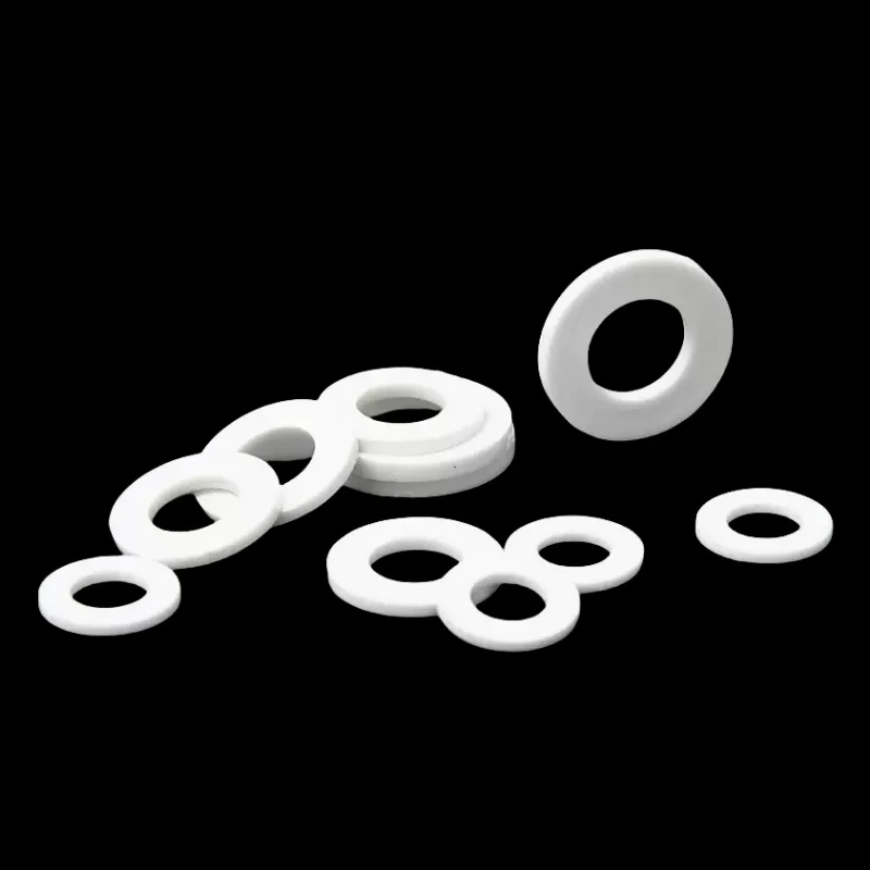 Arandela plana de PTFE M2 M2.5 M3 M4 M5 M6 M8 M10 M12 Junta de sellado blanca Espaciador resistente a altas temperaturas para junta de tubería de
