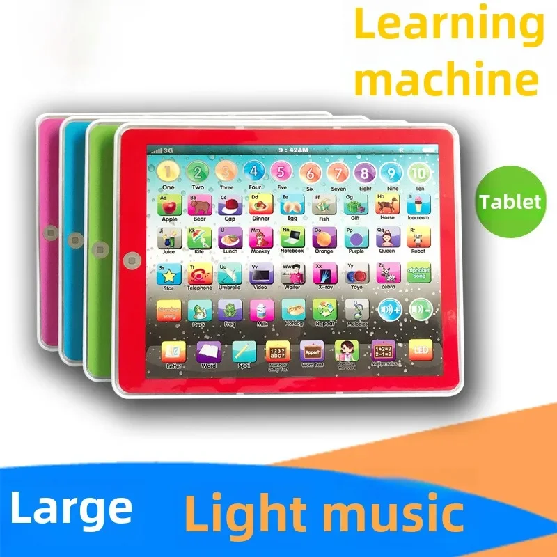 720 Supply for Large English Tablet Learning Early Learning Machine Children's Simulation Lighting Educational Computer Toys