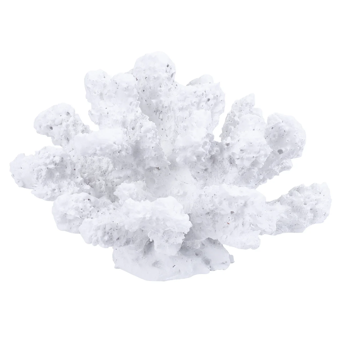 

1Pcs White Simulation Resin Coral Lifelike Artificial Coral Ornament Fish Tank Decoration Safe for Fresh Salt Water