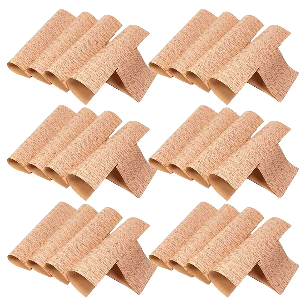 

50 Sheets Disposable Toast Baking Paper Bread Liners Large Capacity Non-Stick Oven Safe Party Baking Cups Toast Wrappers