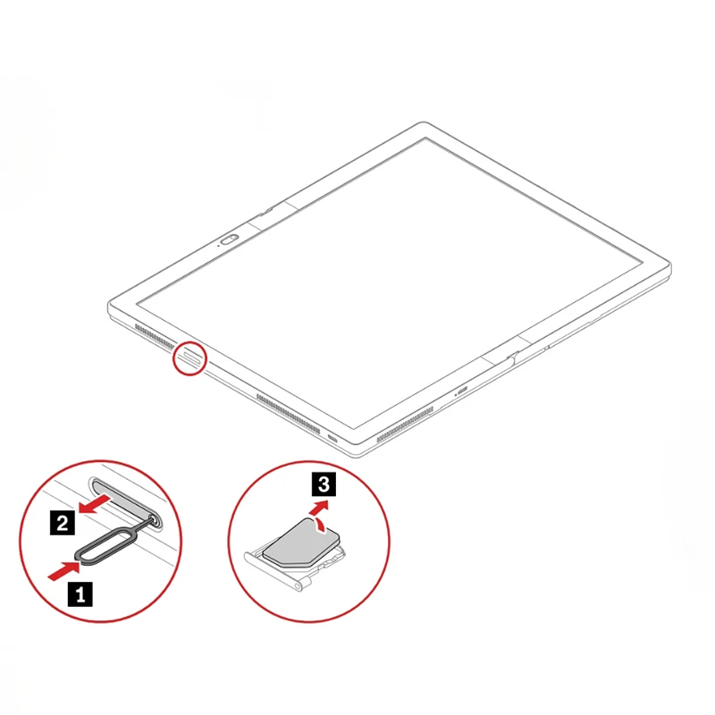 Thinkpad-X1 Fold Gen1 Laptop SIM Card TRAY, 5M11B10215