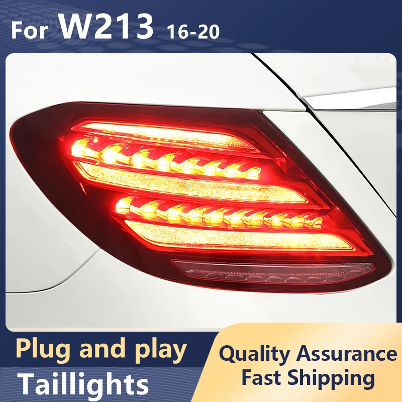 

Car Styling Taillights For Benz E Class W213 2016-2020 E200 E260 E300 E350 LED DRL Dynamic Turn Signal Brake Reversing Accessory