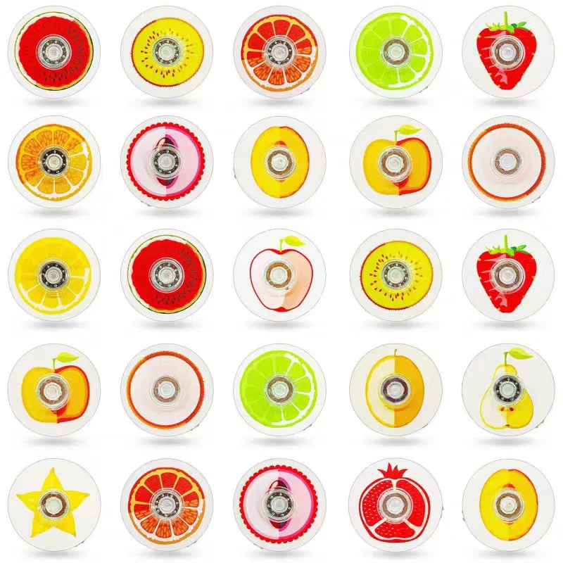 10PCS Fruit Style Small Fidget Spinners Stress Relief Sensory Toys for Kids Party Favors Goodie Bag Stuffers Classroom Prizes