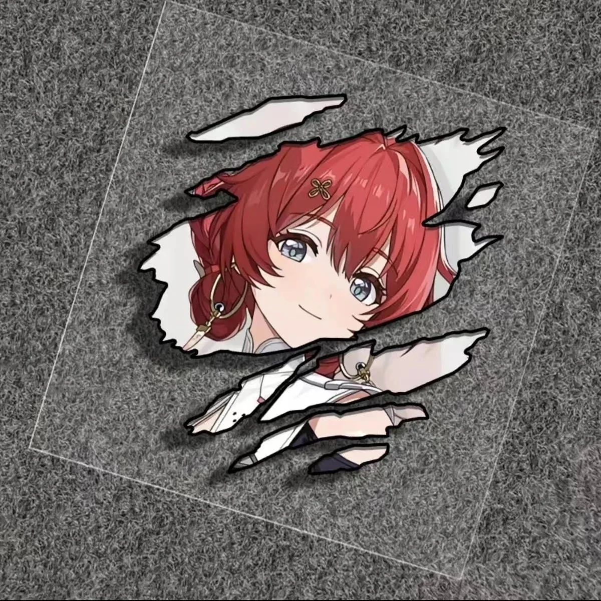 Аниме Singing Tide, Yin Lin, Ji Yan, Ka Carlo, индивидуальные глаза, водонепроницаемые наклейки для автомобиля, наклейки для украшения мотоцикла