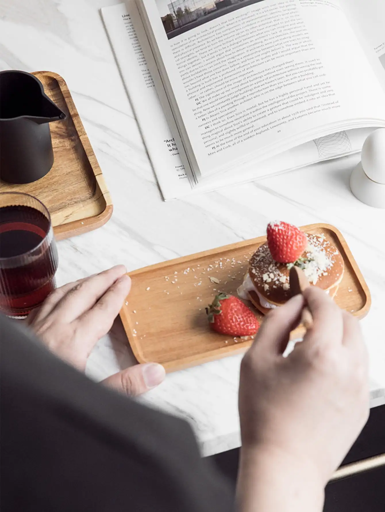 صواني مربعة خشبية من Leeseph للتقديم ، أطباق خشبية ، لوحة تقديم ، جبن ، فاتح الشهية ، طعام ، حلوى ، حفلة منزلية #5