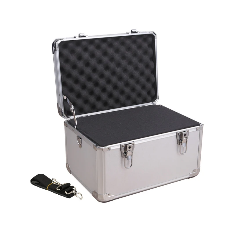 Portable Toolbox Aluminum Tool Box Safety Equipment Instrument Box Storage Tool Case Outdoor Suitcase Impact Resistant Case