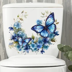 Waterproof Butterfly Wall Stickers Toilet Sticker Decorative Kitchen Stickers Bathroom Vinyl Decals Christmas Decoration